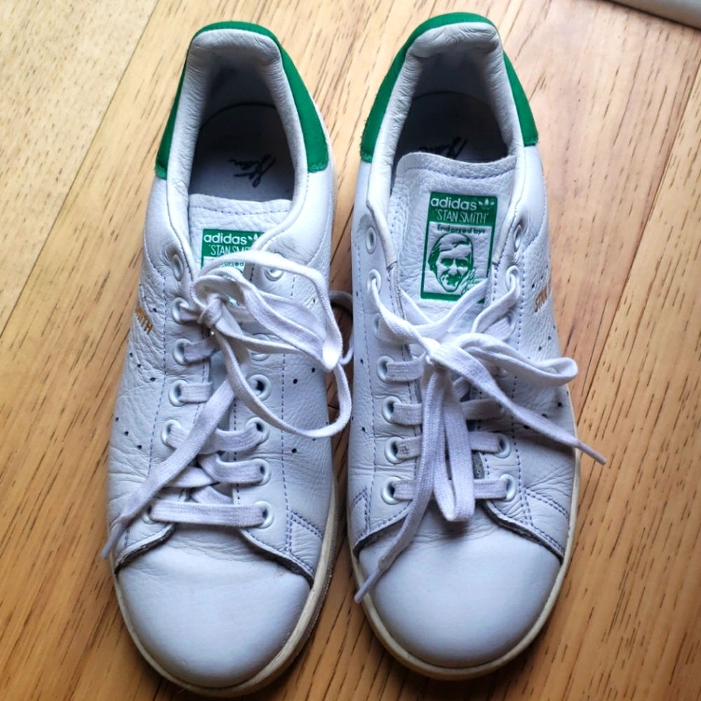Adidas Stan Smith Green and white sneakers